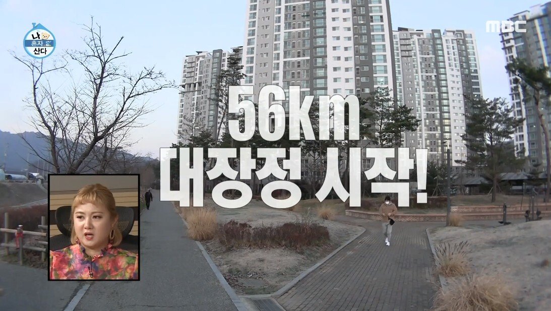 머리 아픈 걸 잊기 위해 56km 달리기에 도전한 기안84 - 꾸르